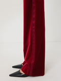 Mason Velvet Trouser | Red