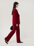 Mason Velvet Trouser | Red