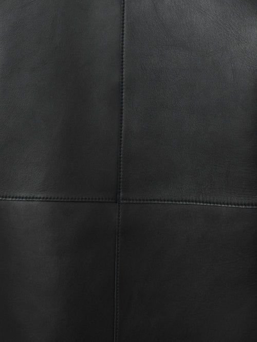 Bonded Leather Jacket | Black