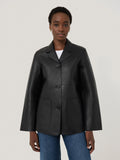 Bonded Leather Jacket | Black