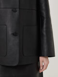 Bonded Leather Jacket | Black