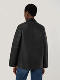 Bonded Leather Jacket | Black