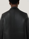 Bonded Leather Jacket | Black