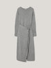 Wool Cashmere Blend Knot Dress | Grey