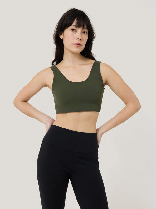 Yoga Crop Top | Khaki