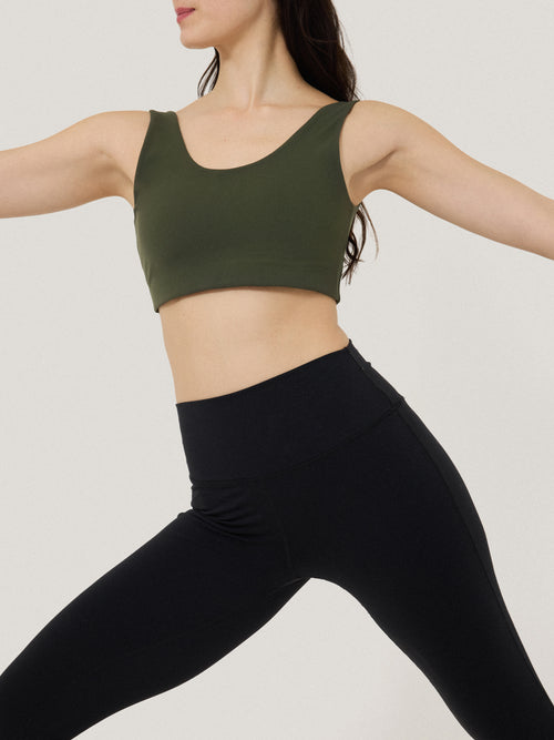 Yoga Crop Top | Khaki