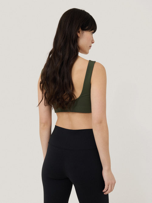 Yoga Crop Top | Khaki