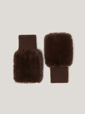 Faux Fur Mittens | Chocolate