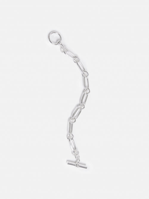 Trombone Link Bracelet | Silver