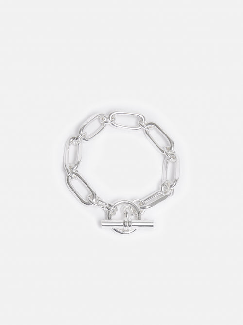 Trombone Link Bracelet | Silver