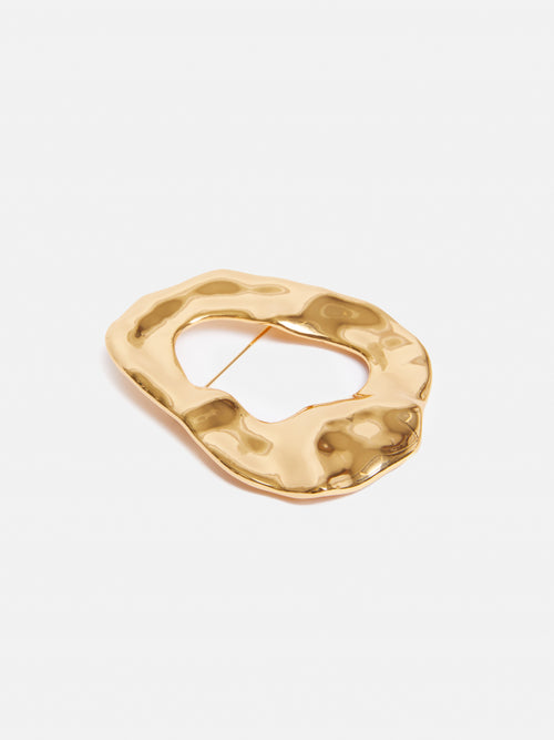 Molten Loop Brooch | Gold