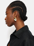 Textured Enamel Earring | Gold