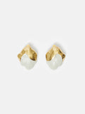 Textured Enamel Earring | Gold