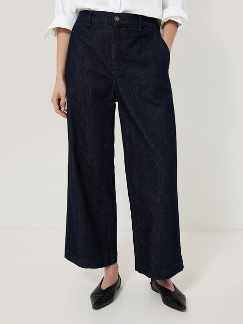 Hampstead Wide Leg Jean | Indigo