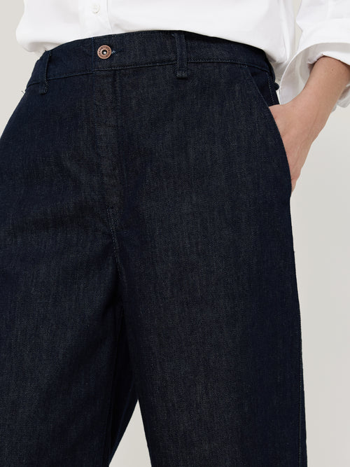 Hampstead Wide Leg Jean | Indigo