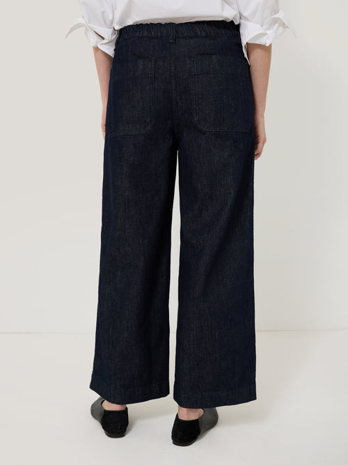 Hampstead Wide Leg Jean | Indigo