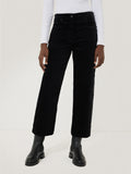 Delmont Velvet Tapered Jean | Black