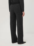 Boiled Wool Blend Trouser | Dark Grey