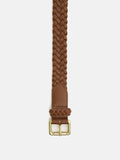 Woven Leather Belt | Tan