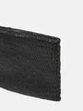 Woven Leather Pouch | Black