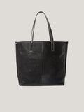 Calf Hair Leather Tote | Black