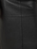 Bonded Leather Skirt | Black