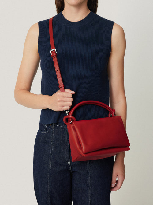 Soft Padded Crossbody | Red