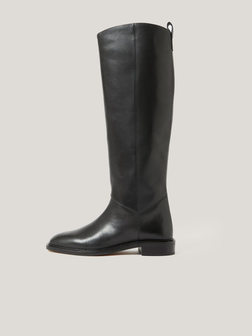 Heritage Leather Riding Boot | Black