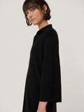 Knitted Kaftan Tunic | Black