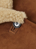 Merino Shearling Leather Coat | Ginger