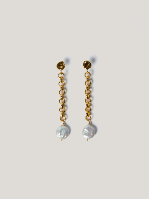 Keshi Pearl Drop Earring | Pearl