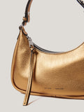 Leather Crescent Shoulder Bag | Copper