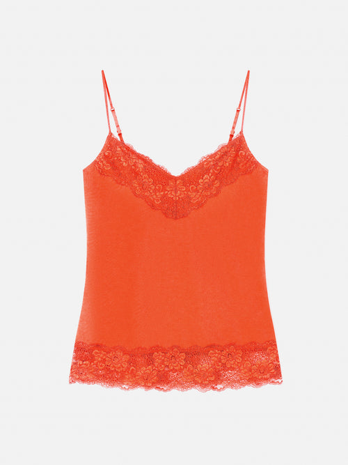 Modal Lace Vest | Mandarin