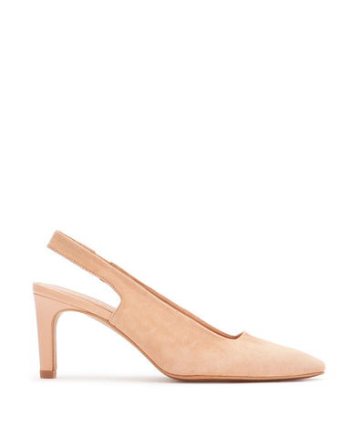 Nude sling sales back shoes