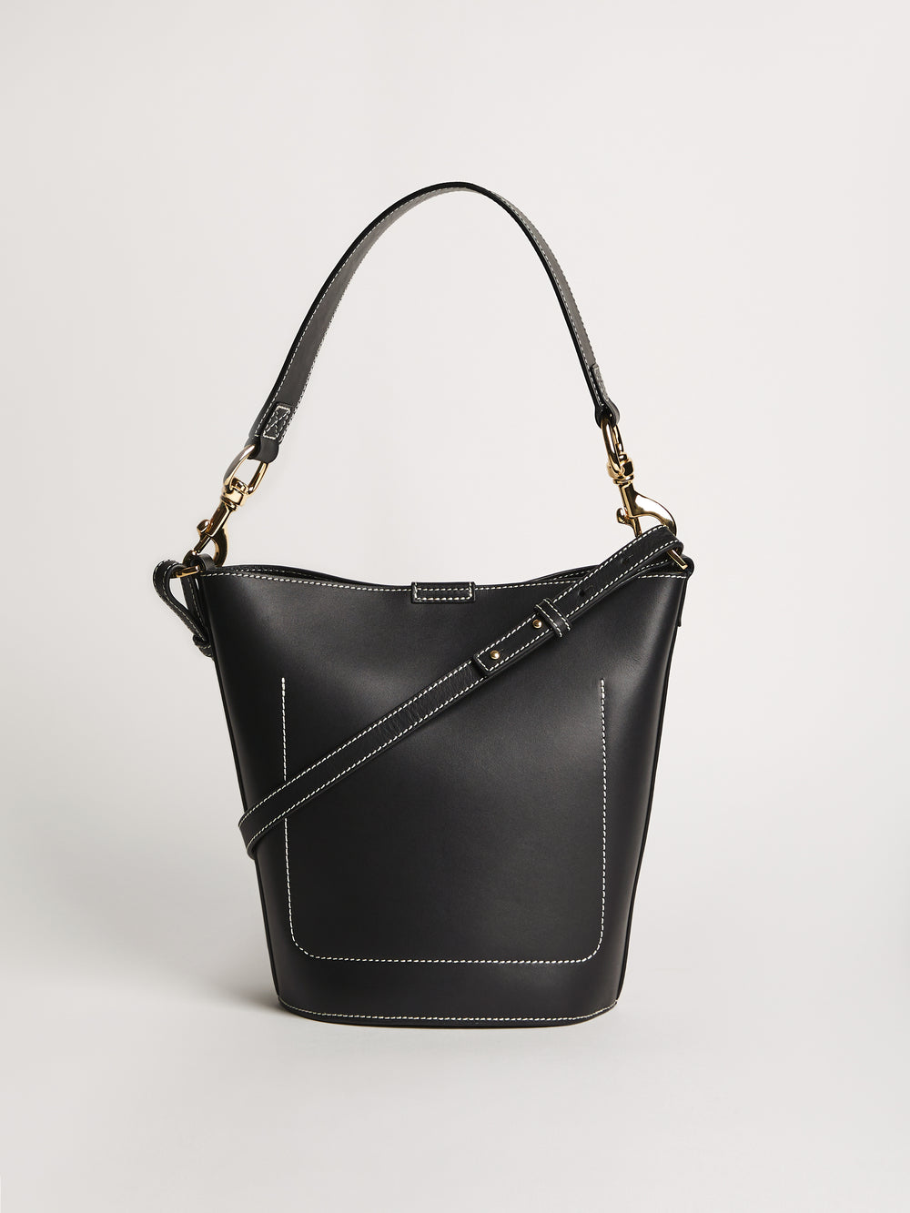 Kenton Bucket Bag Veg Leather | Black – Jigsaw