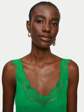 Lace Trim Vest | Bright Green