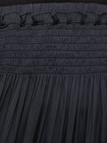 Recycled Satin Drape Skirt | Grey