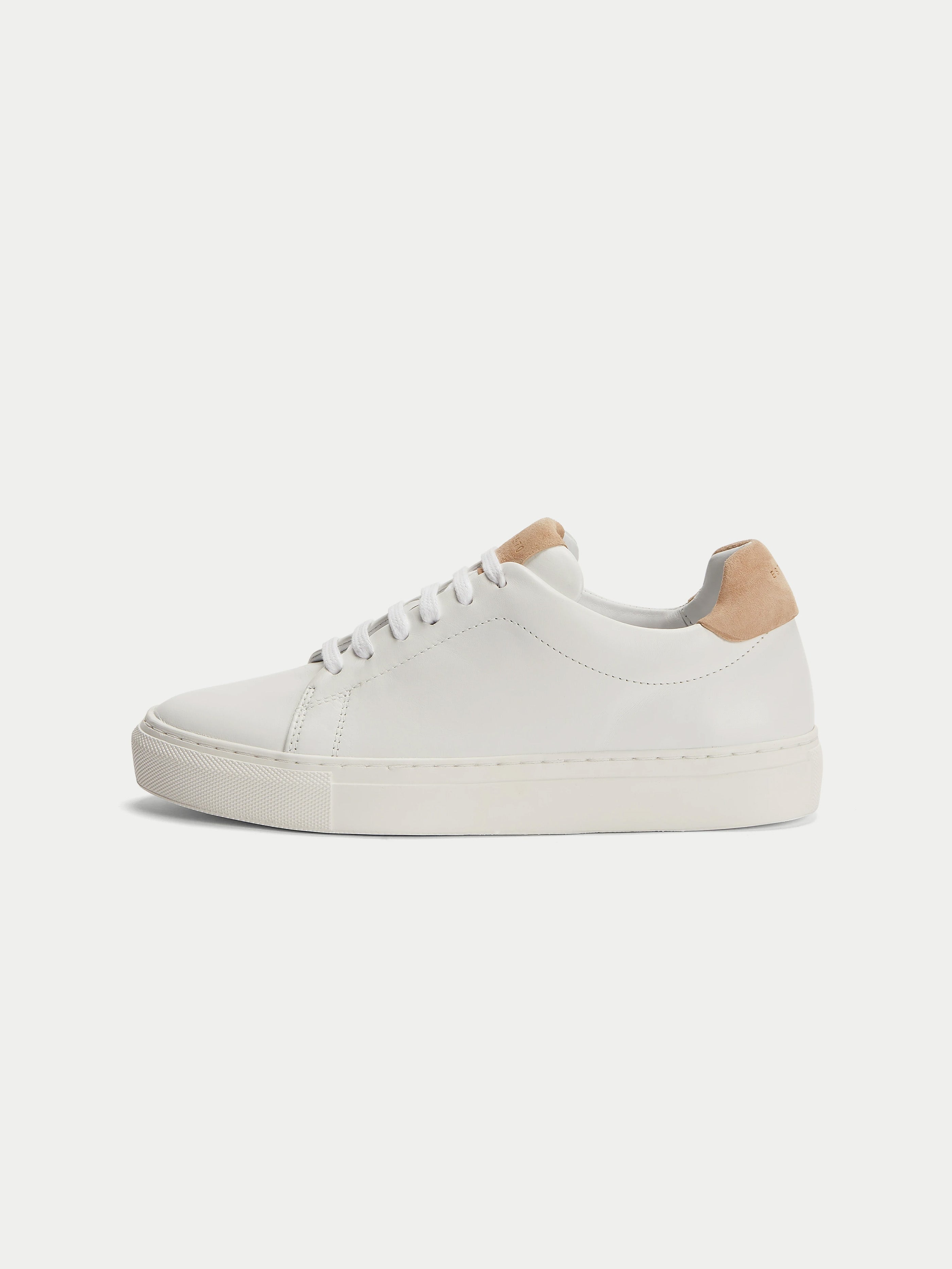 Miah Leather Trainer | Neutral – Jigsaw