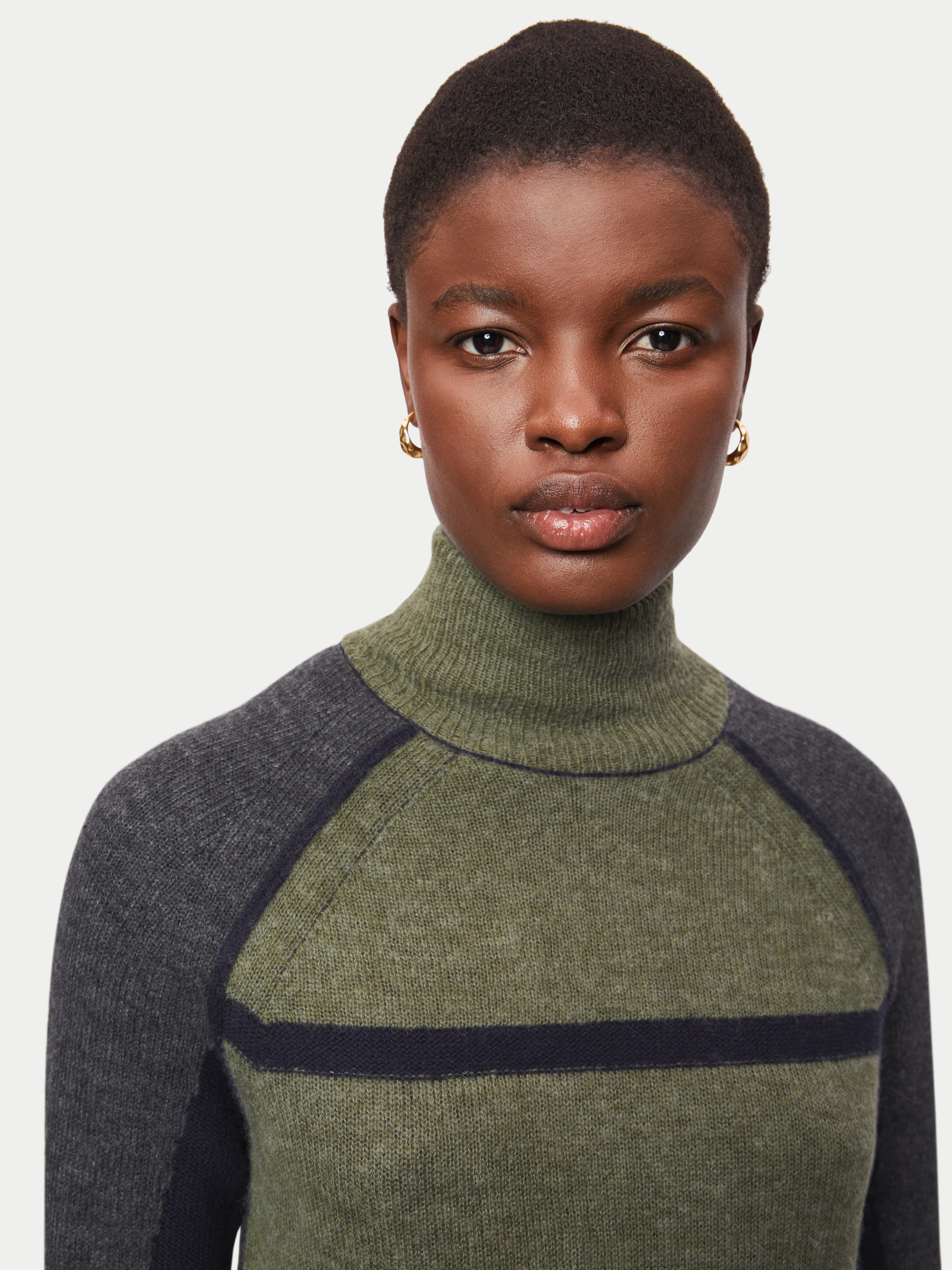 Merino Alpaca Blend Jumper | Green – Jigsaw