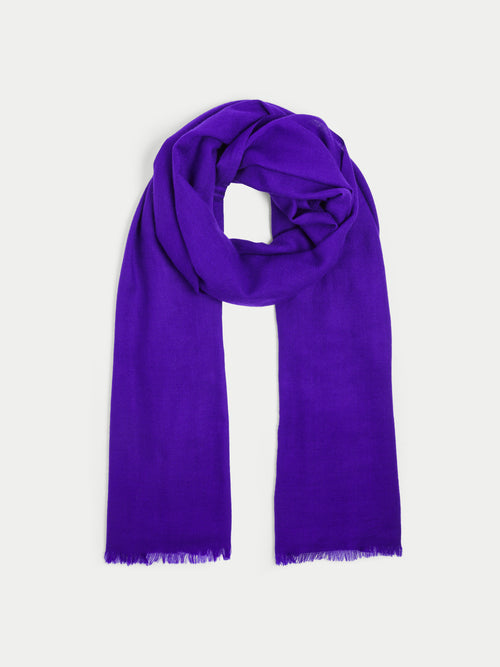 Wool Silk Pashmina | Purple