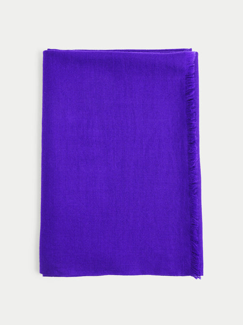 Wool Silk Pashmina | Purple