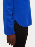 Merino Scoop Hem Jumper | Blue