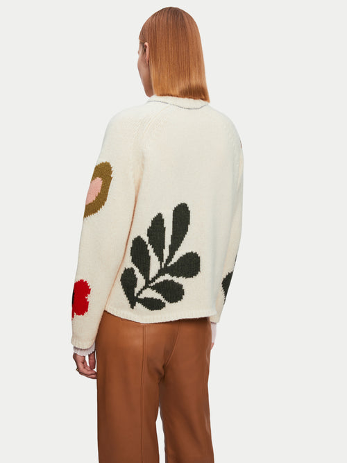 Intarsia Crew Neck Jumper | Multi