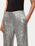 Sequin Palazzo | Pewter