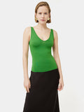 V Neck Sleeveless Vest | Green