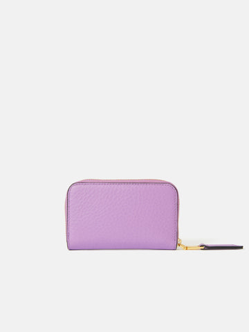 purple fur skull purse wallet
