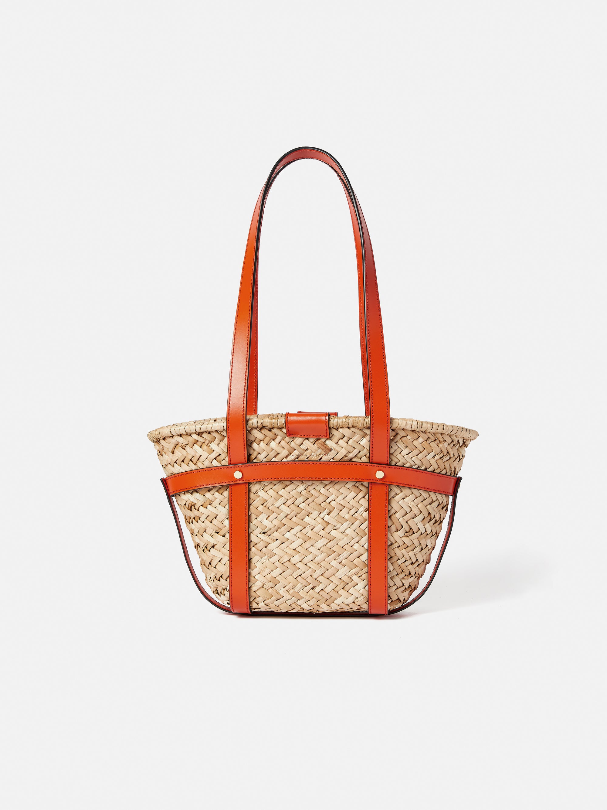 Mini Broadwell Straw Bag | Orange – Jigsaw