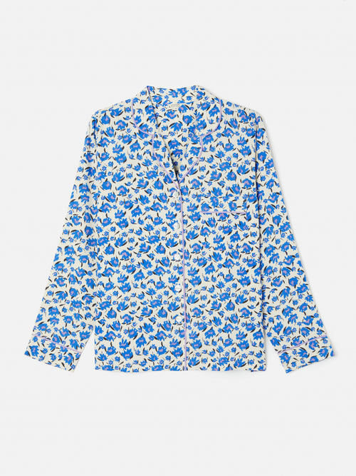 Wild Cat Modal Pyjama | Blue